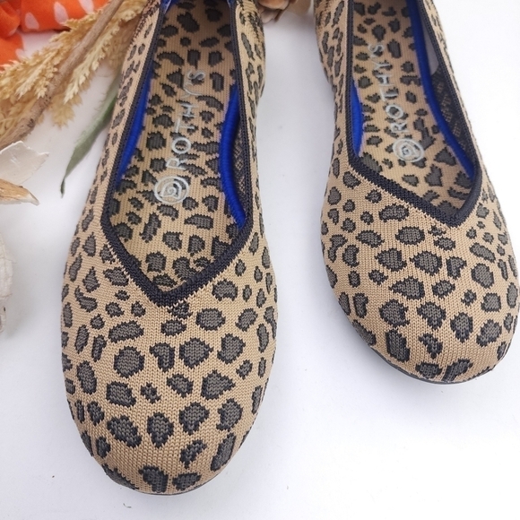 ROTHY'S Leopard Print Ballet Flats Sz 7.5 - Picture 4 of 10
